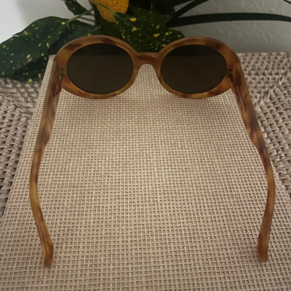 Italy Vintage ROBE DI KAPPA 90's Amber Tortoise Sunglasses Oval/Round - Picture 7 of 15